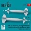 RESKIT RS48-0575 GBU-10 Paveway I laser guided bombs with BSU-37/B fin and BSU-3A/B wing (slow speed) (2 pcs) (3D Printed) 1/48